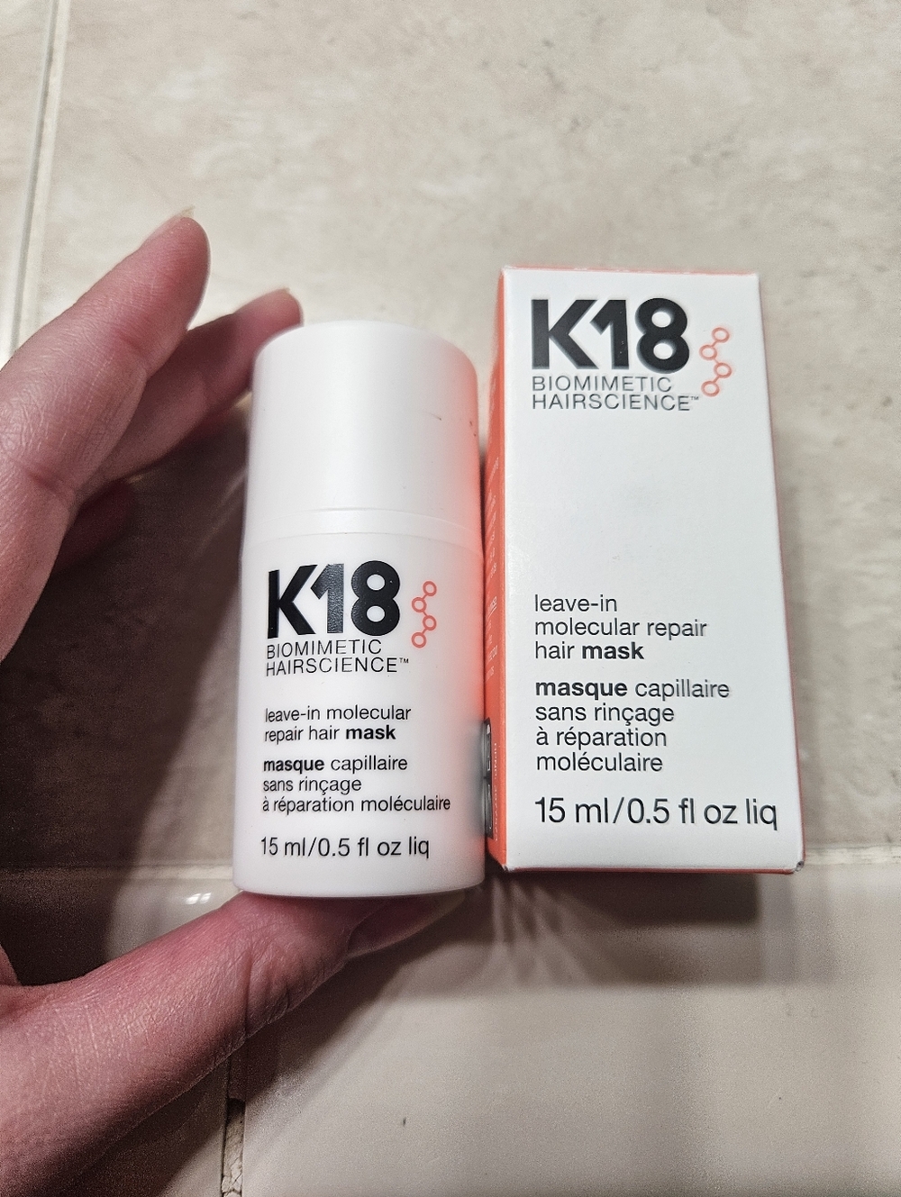NWT K18 Leave-In Molecular Hair Mask